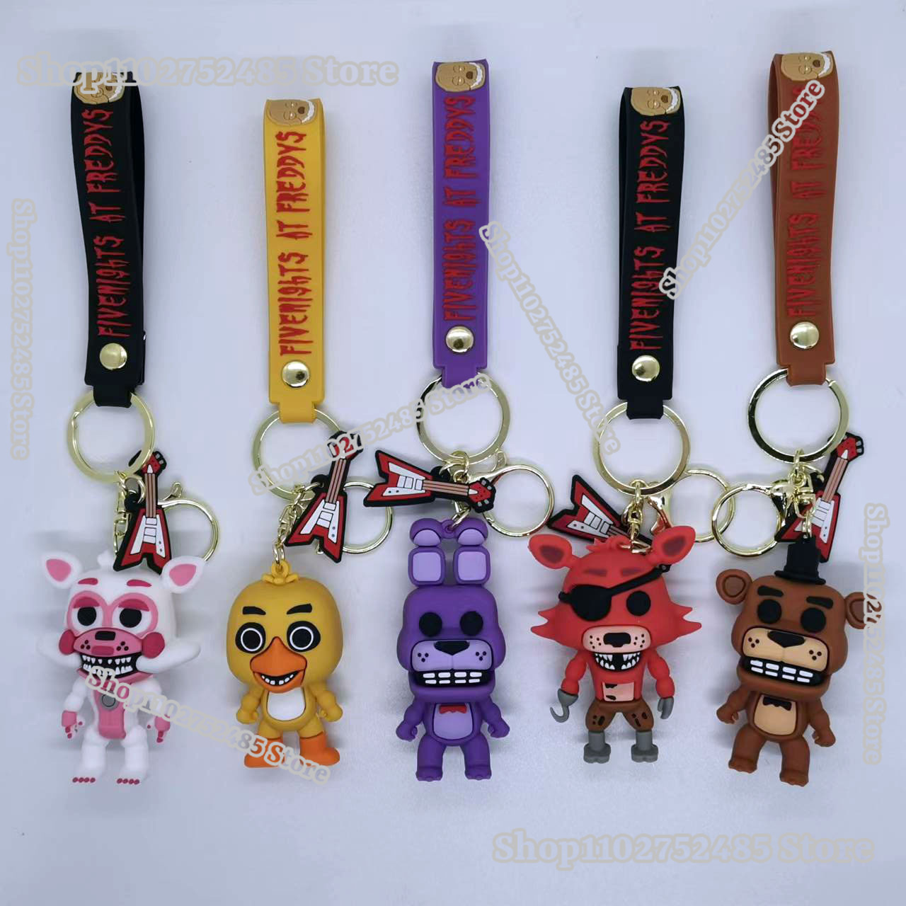 Women'S Key Accessories - พวงกุญแจตุ๊กตาการ์ตูนอนิเมะ FNAF 5 ชิ้น ตุ๊กตาเฟรดดี้สุดหลอน ของตกแต่งสำหรับนักเรียน