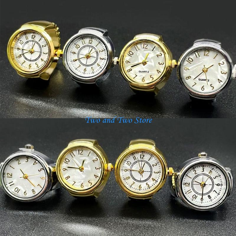 Women'S Accessories To Wear With Watch - นาฬิกาแหวนแฟชั่น HX6F หน้าปัดทรงกลมสำหรับสวมใส่ทุกวันและลุคปาร์ตี้