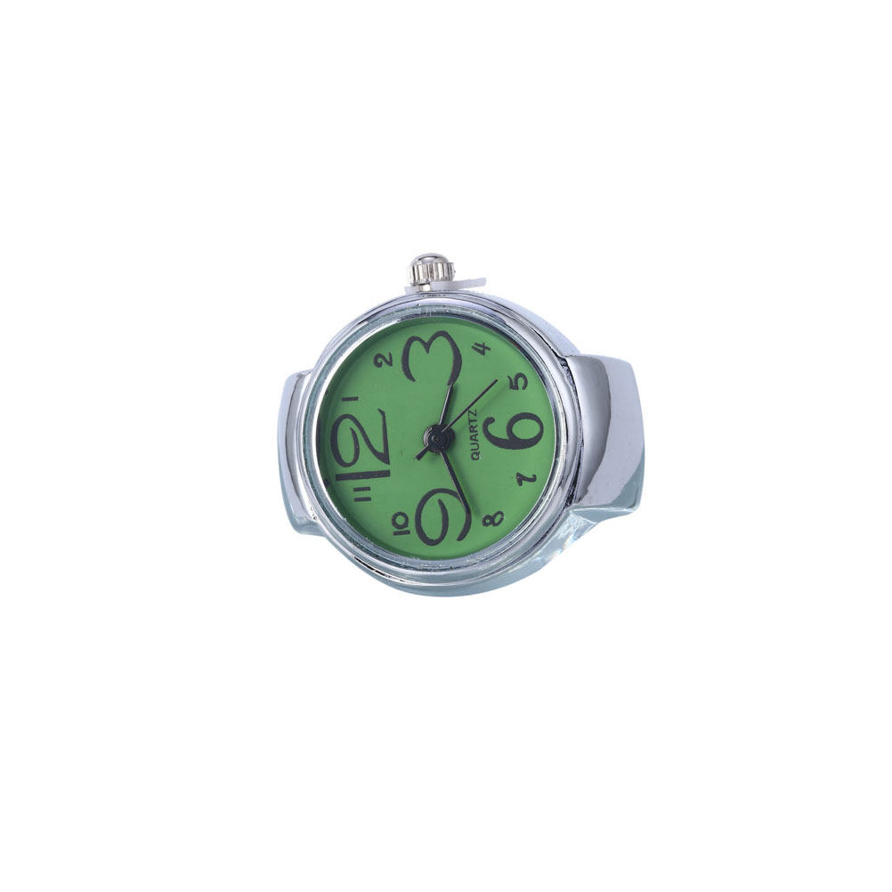 Women'S Accessories To Wear With Watch - นาฬิกาคู่แบบแหวน 2 ชิ้น ดีไซน์ทันสมัย สวมใส่ที่นิ้วได้ นาฬิกาควอตซ์ขนาดเล็ก