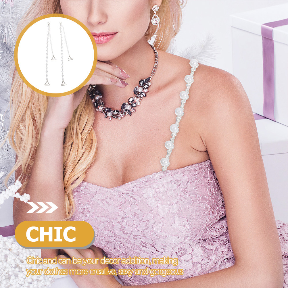 Women'S Clothing And Accessories - สายเสื้อชั้นในแบบหรูหรา 1 คู่ วัสดุโลหะผสม ป้องกันการลื่นไถล สายรัดเสื้อชั้นในสำหรับเปลี่ยน