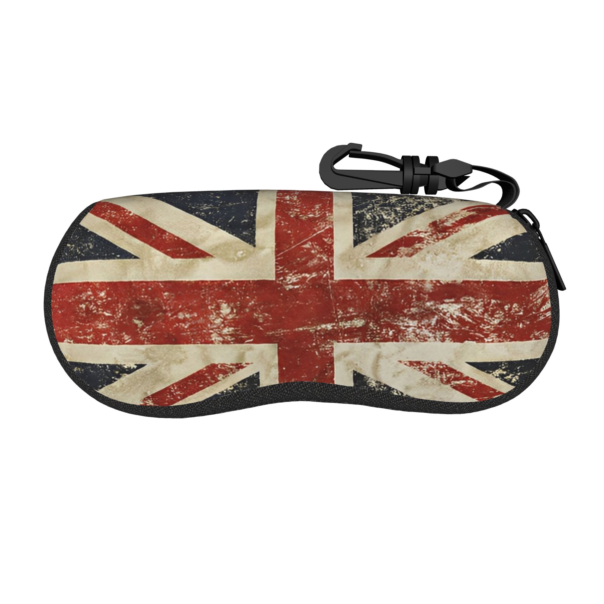 Women'S Accessories Uk - ธงยูเนี่ยนแจ็คของสหราชอาณาจักร-bayingimg กล่องใส่แว่นตาผู้ชายผู้หญิงกระเป๋าใส่แว่นตากันแดดซิปน่ารักที่เก็บแว่นตาอุปกรณ์ป้องกันแว่นตา