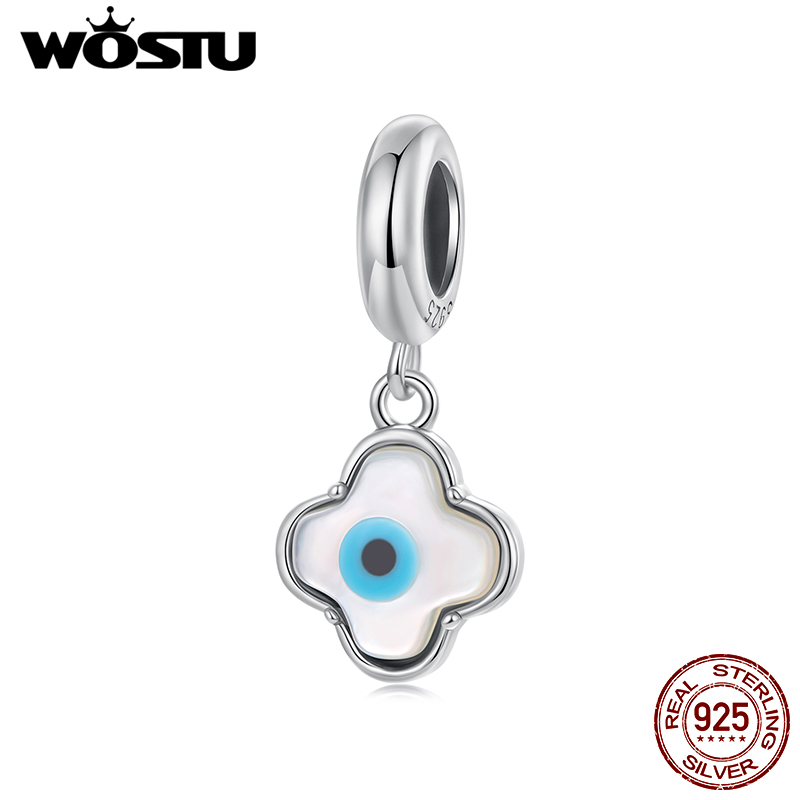 Wostu จี้เงินแท้ 925 รูปใบโคลเ - Evil Eye Bracelet บทวิจารณ์และราคา