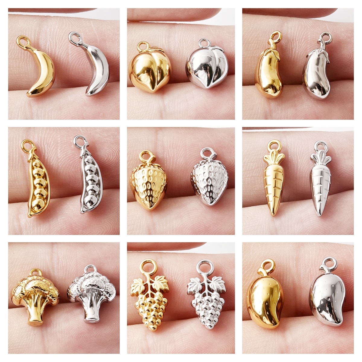 จี้รูปผลไม้ 7 ชิ้น รูปสตรอว์เบ - Women'S Accessories Mango บทวิจารณ์และราคา