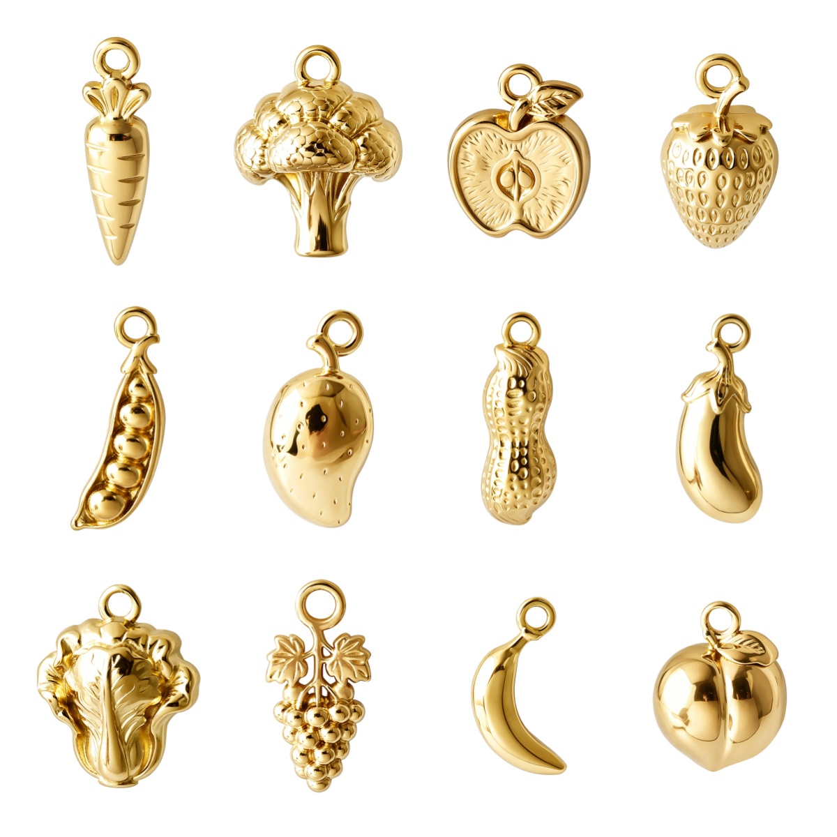 จี้รูปผลไม้ 7 ชิ้น รูปสตรอว์เบ - Women'S Accessories Mango บทวิจารณ์และราคา