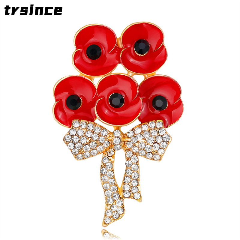 สังกะสีอัลลอยด์ Poppy เข็มกลัด - Women'S Accessories Uk บทวิจารณ์และราคา
