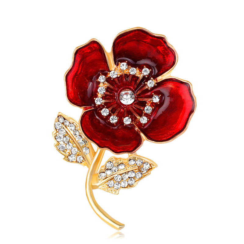 สังกะสีอัลลอยด์ Poppy เข็มกลัด - Women'S Accessories Uk บทวิจารณ์และราคา