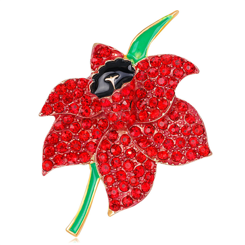 สังกะสีอัลลอยด์ Poppy เข็มกลัด - Women'S Accessories Uk บทวิจารณ์และราคา