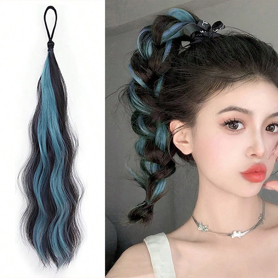 ผมต่อหางม้าสังเคราะห์แบบลอนยาว - Hair Band Elastic บทวิจารณ์และราคา