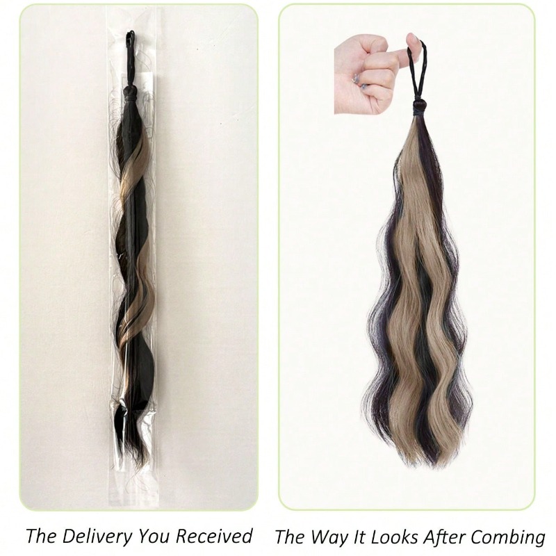 ผมต่อหางม้าสังเคราะห์แบบลอนยาว - Hair Band Elastic บทวิจารณ์และราคา
