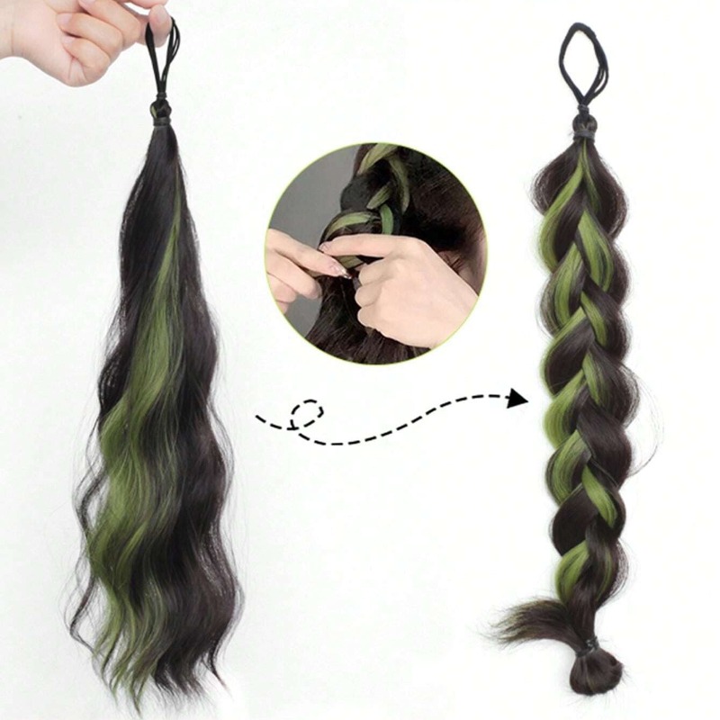 ผมต่อหางม้าสังเคราะห์แบบลอนยาว - Hair Band Elastic บทวิจารณ์และราคา