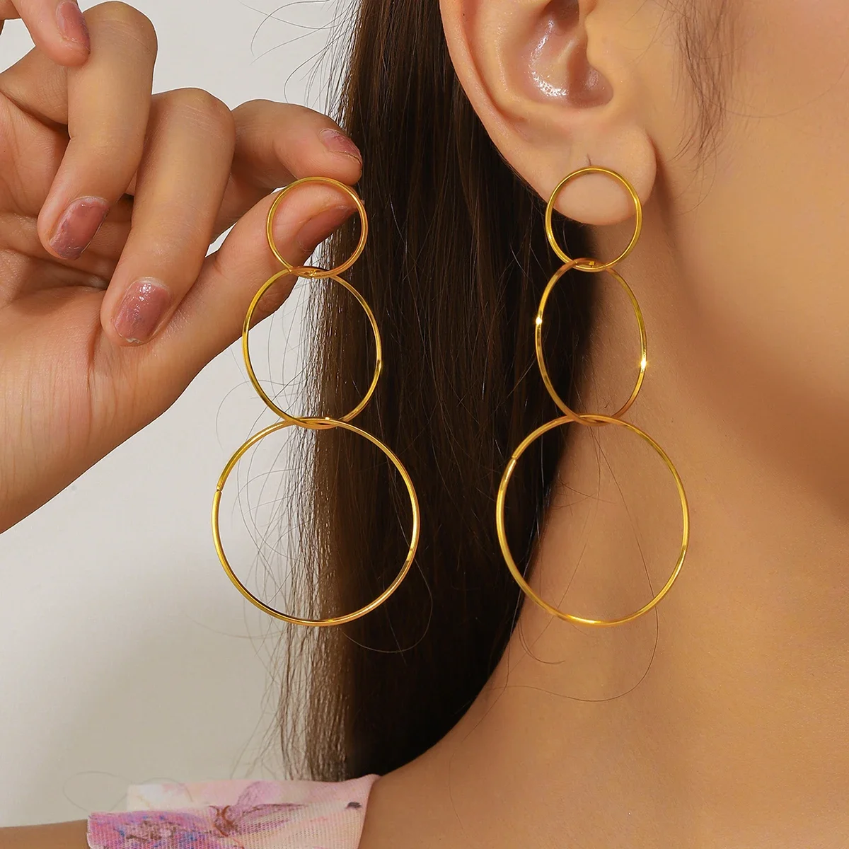 หรูหราเรียบง่าย 3 วงกลมสแตนเลส - Women'S Accessories Mango บทวิจารณ์และราคา