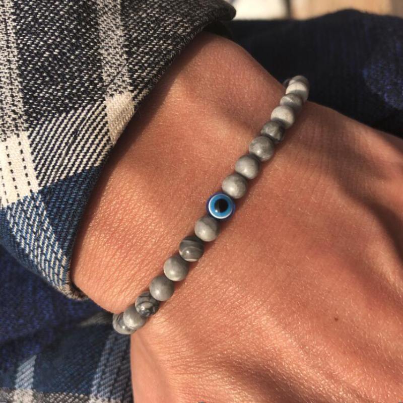 Minimalist มอเตอร์ไซด์สร้อยข้อ - Evil Eye Bracelet บทวิจารณ์และราคา