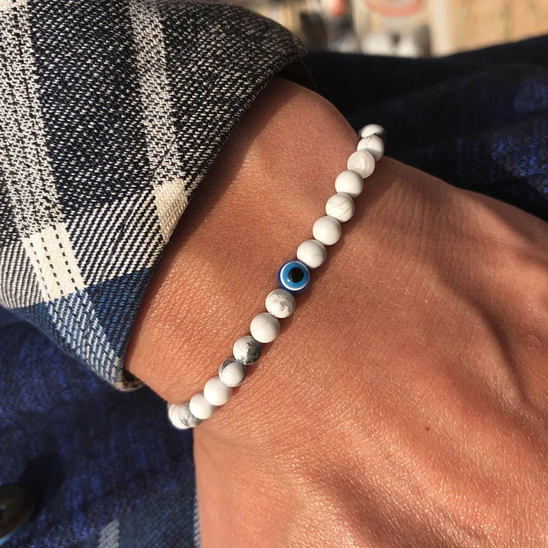Minimalist มอเตอร์ไซด์สร้อยข้อ - Evil Eye Bracelet บทวิจารณ์และราคา