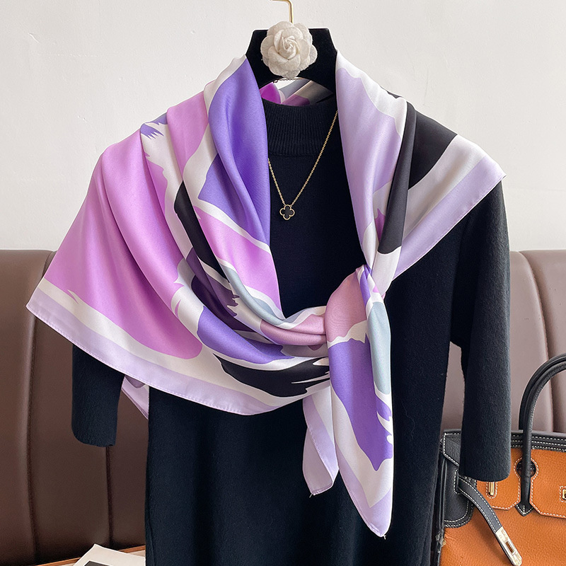 ฮิญาบผ้าไหมผ้าพันคอสี่เหลี่ยมจ - Women Accessories Brands บทวิจารณ์และราคา