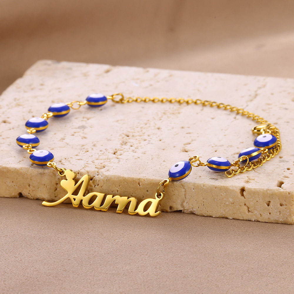 กำไลข้อมือลายตาปีศาจสีน้ำเงินแ - Evil Eye Bracelet บทวิจารณ์และราคา