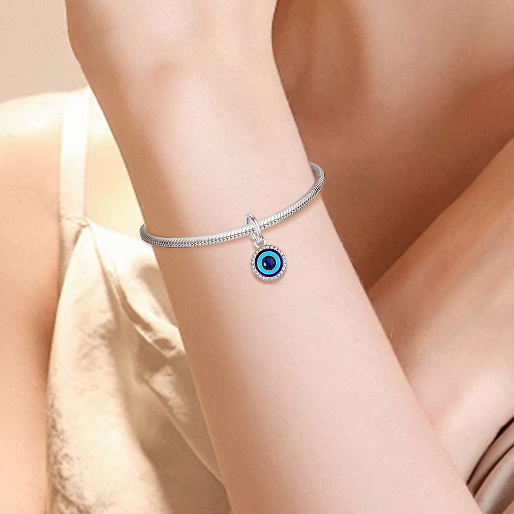 จี้เงินแท้ 925 รุ่นใหม่ ME รูป - Evil Eye Bracelet บทวิจารณ์และราคา