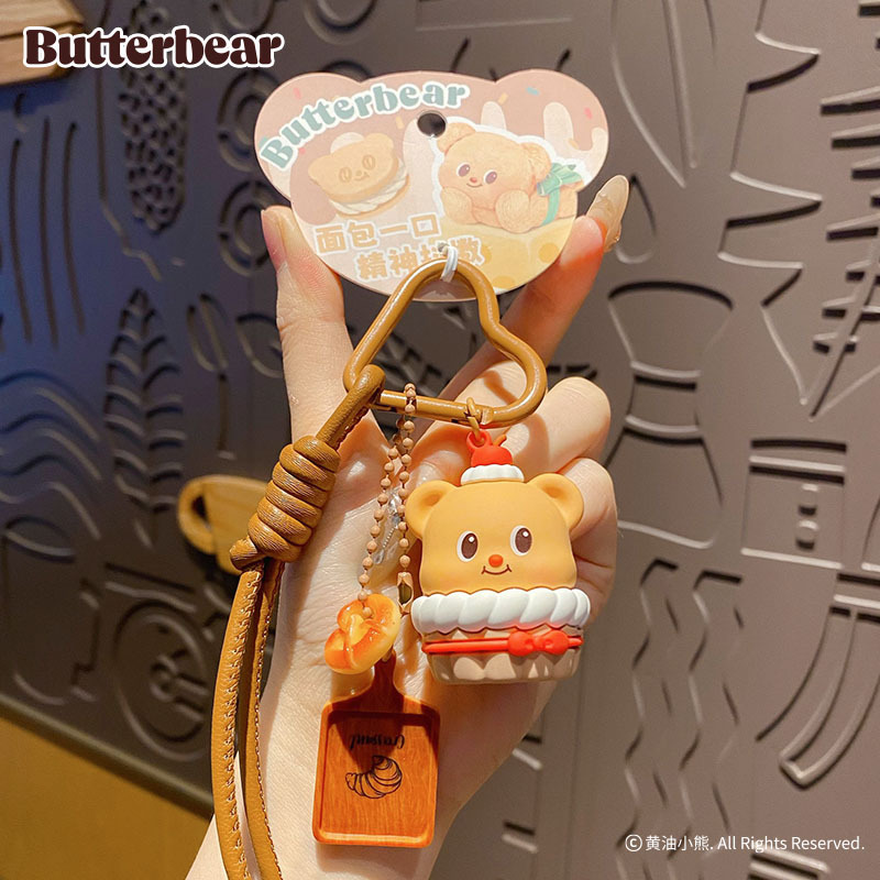การ์ตูนเนยหมี Gourmet พวงกุญแจ - Butter Yellow Women'S Accessories บทวิจารณ์และราคา