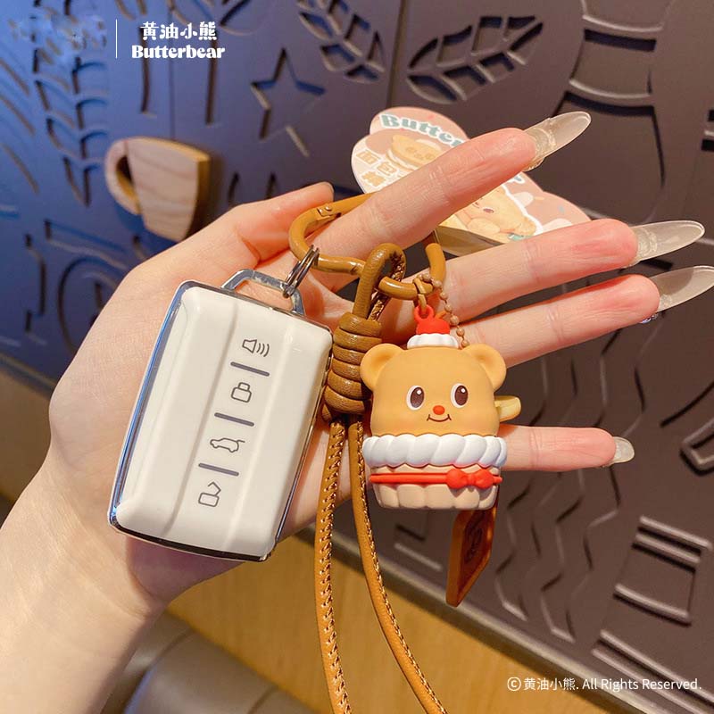 การ์ตูนเนยหมี Gourmet พวงกุญแจ - Butter Yellow Women'S Accessories บทวิจารณ์และราคา