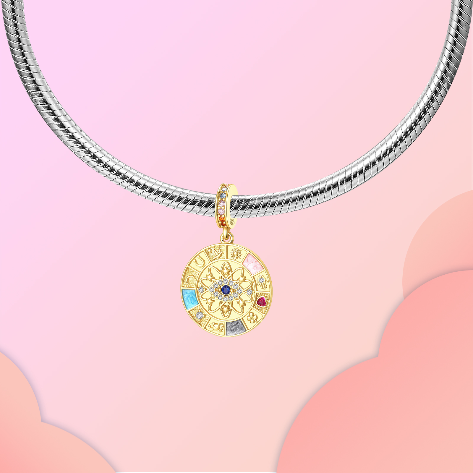 จี้เงินแท้ 925 รูปตาปีศาจ เครื - Evil Eye Bracelet บทวิจารณ์และราคา